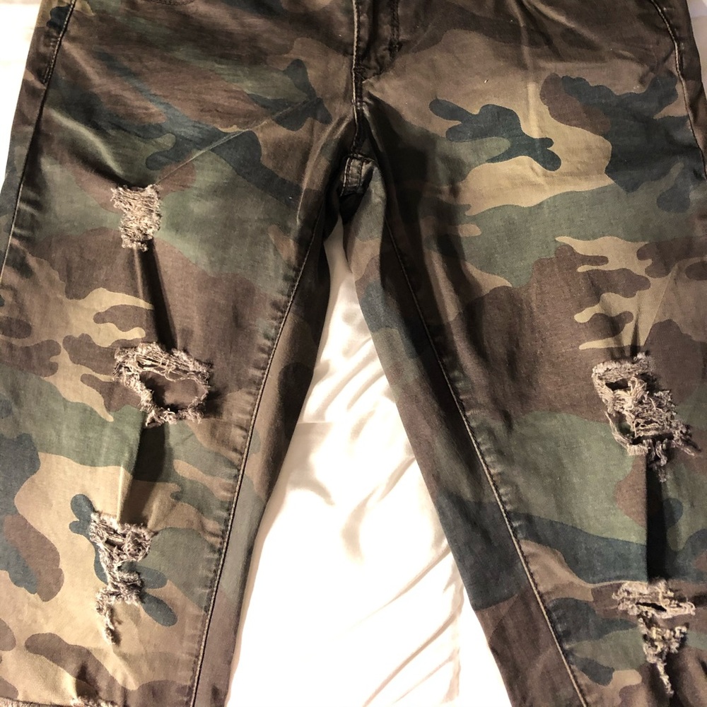 Camouflage jeans size 9..
